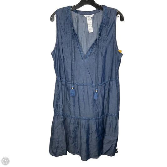 Dress Casual Midi By Tommy Bahama In Blue, Size: L