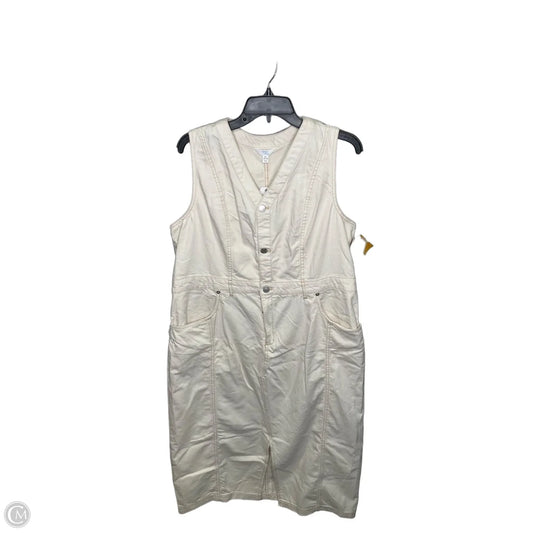 Dress Casual Maxi By Time And Tru In Cream, Size: Xl