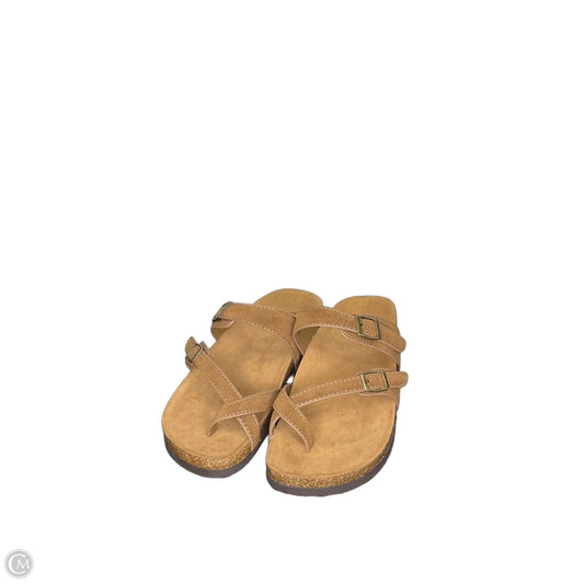 Sandals Flats By Torrid In Tan, Size: 8