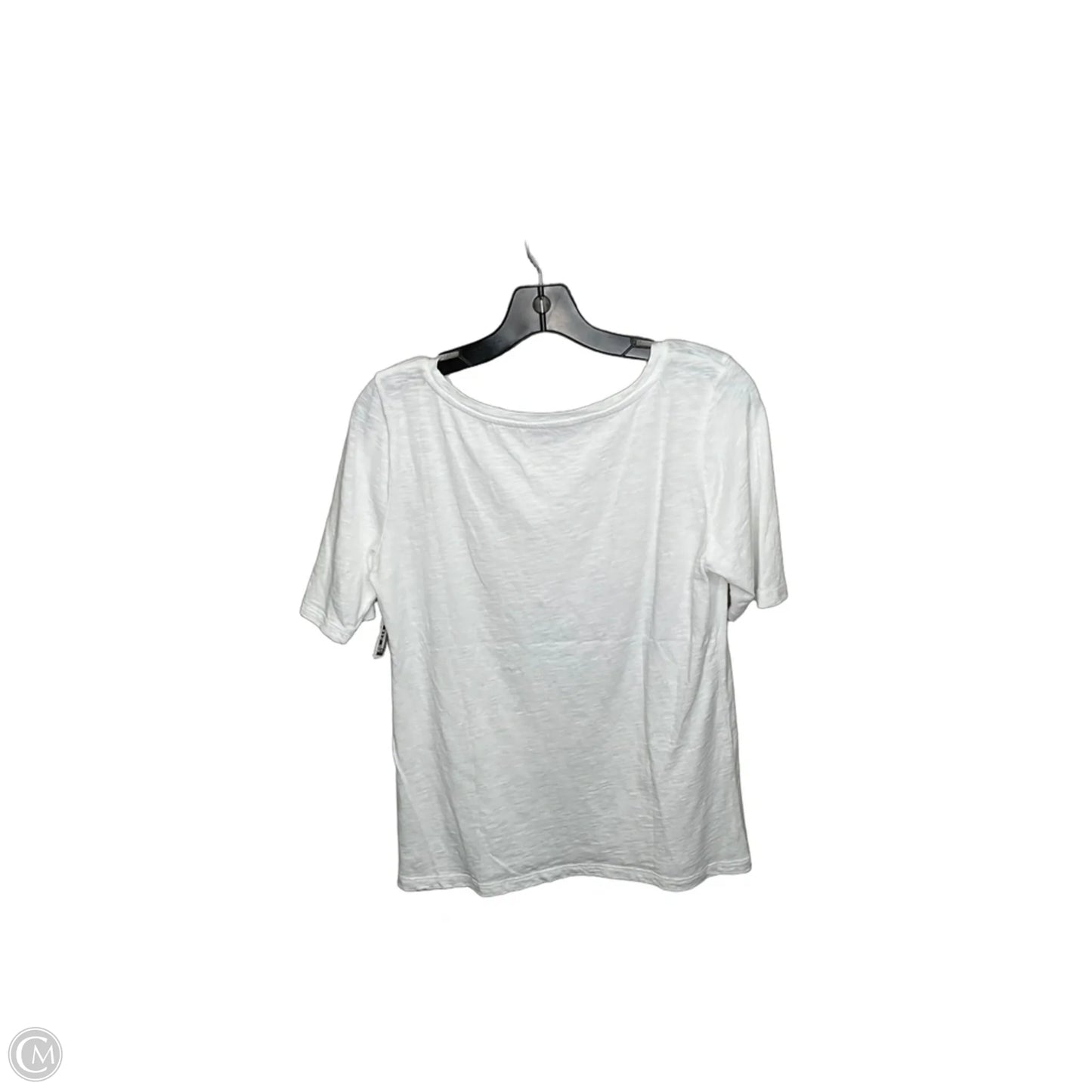 Top Short Sleeve By Talbots In White, Size: S