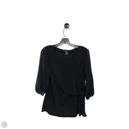 Top Short Sleeve By Clothes Mentor In Black, Size: Medium