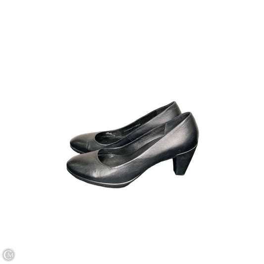 Shoes Heels Block By Ecco In Black, Size: 10