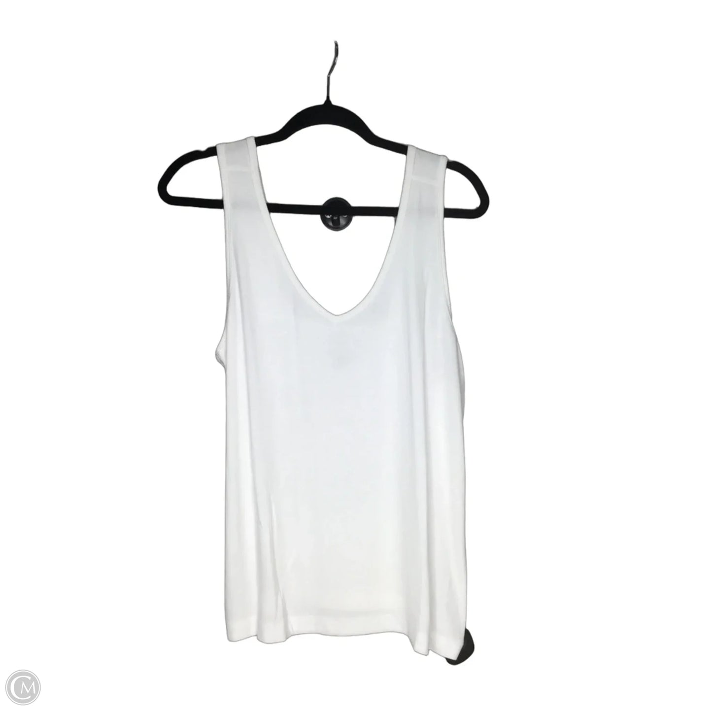 Top Sleeveless By Cabi In White, Size: L