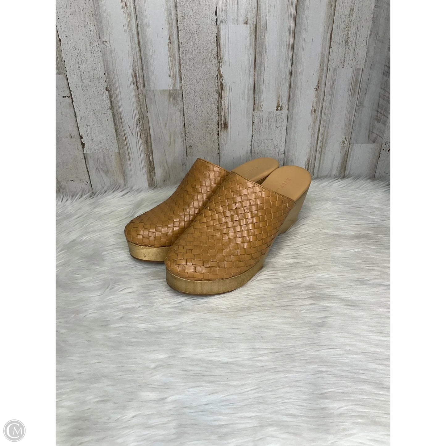 Sandals Heels Platform By Everlane In Tan, Size: 8.5