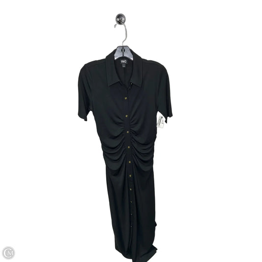 Dress Casual Midi By Inc In Black, Size: S