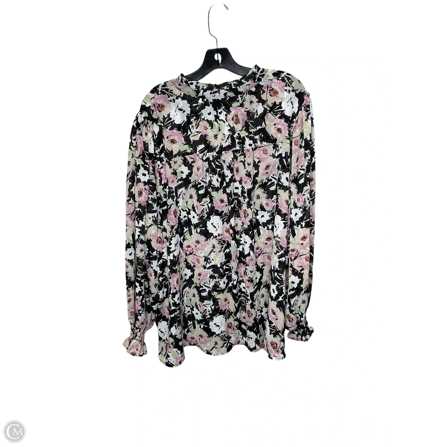 Top Long Sleeve By Torrid In Floral Print, Size: 4x