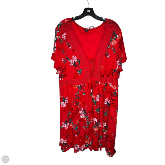 Dress Casual Midi By Torrid In Red, Size: 3x