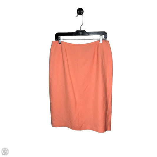 Skirt Midi By Kasper In Coral, Size: 12