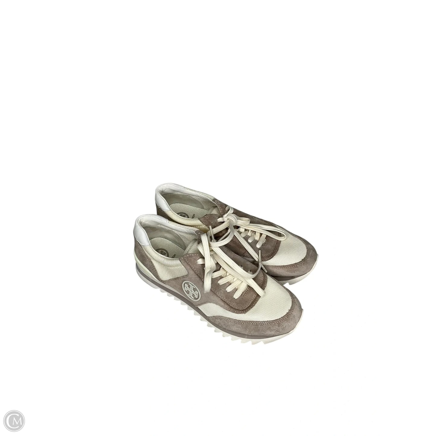 Shoes Designer By Tory Burch In Grey & Tan, Size: 8