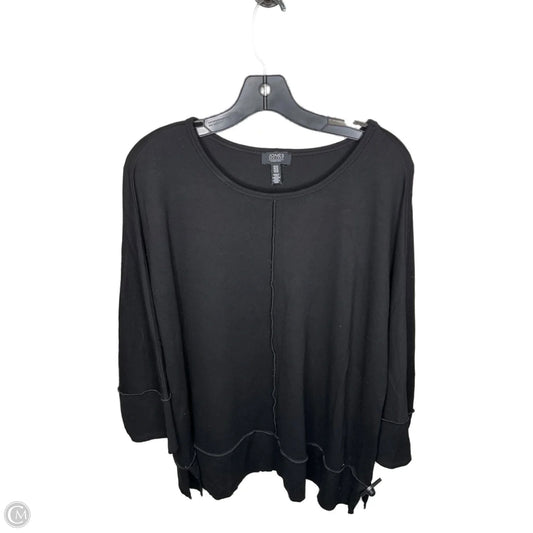 Top Long Sleeve By Jones New York In Black, Size: 2x