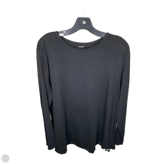 Top Long Sleeve By Pure Jill In Black, Size: 3x