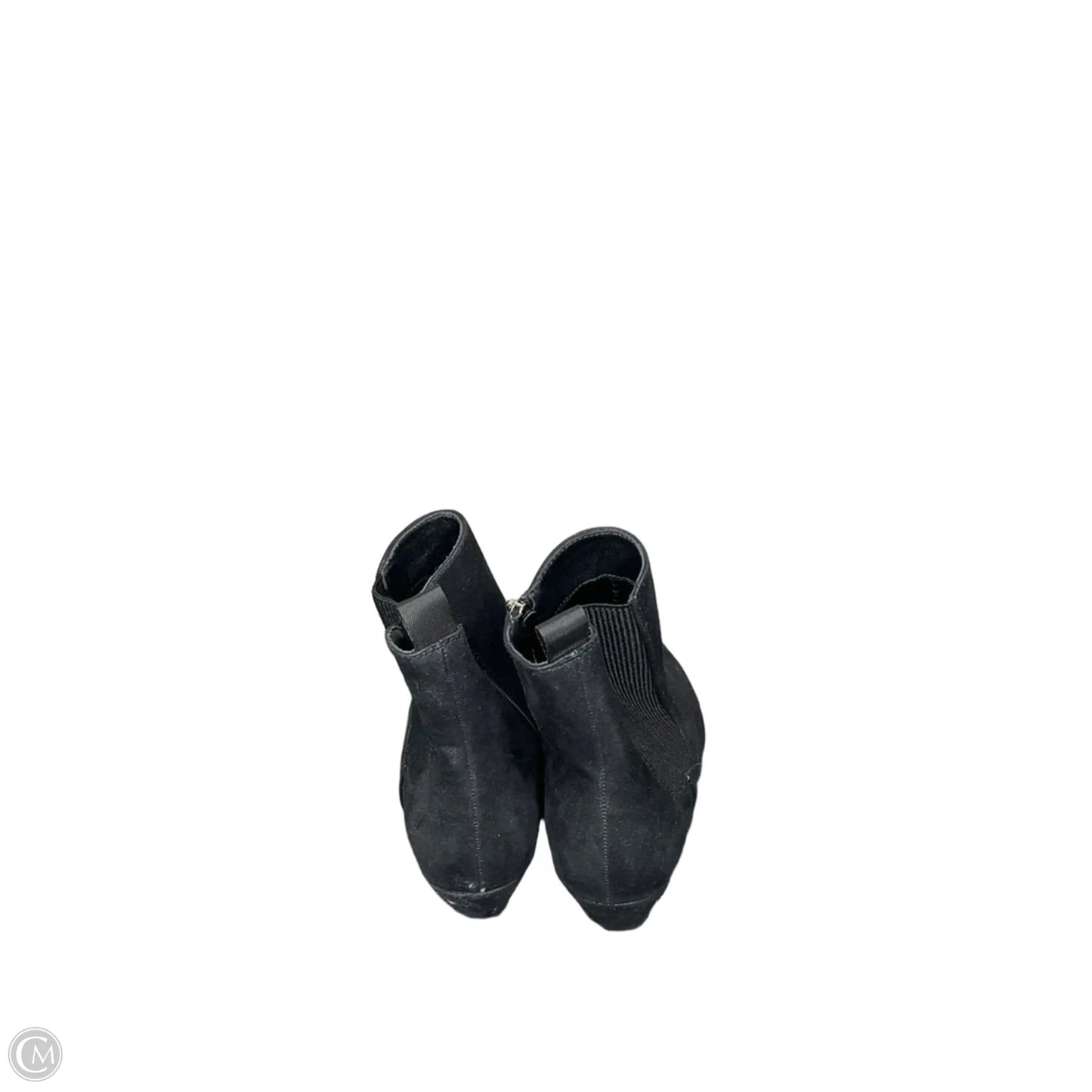 Boots Ankle Heels By Clothes Mentor In Black, Size: 8