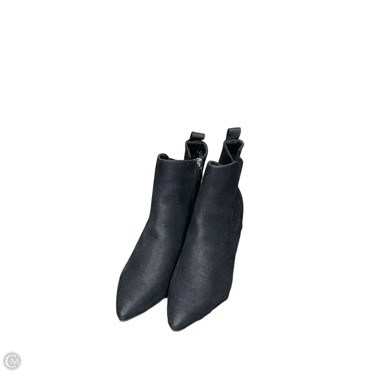 Boots Ankle Heels By Clothes Mentor In Black, Size: 8