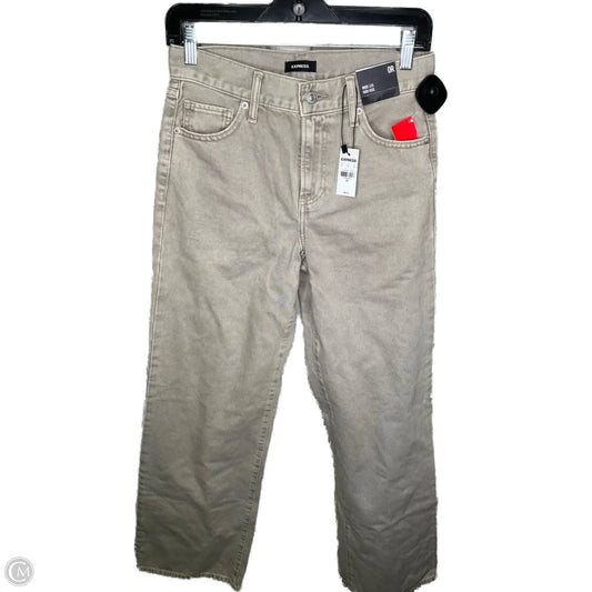 Jeans Wide Leg By Express In Grey, Size: 0
