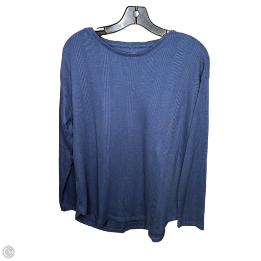 Top Long Sleeve By Eddie Bauer In Blue, Size: M
