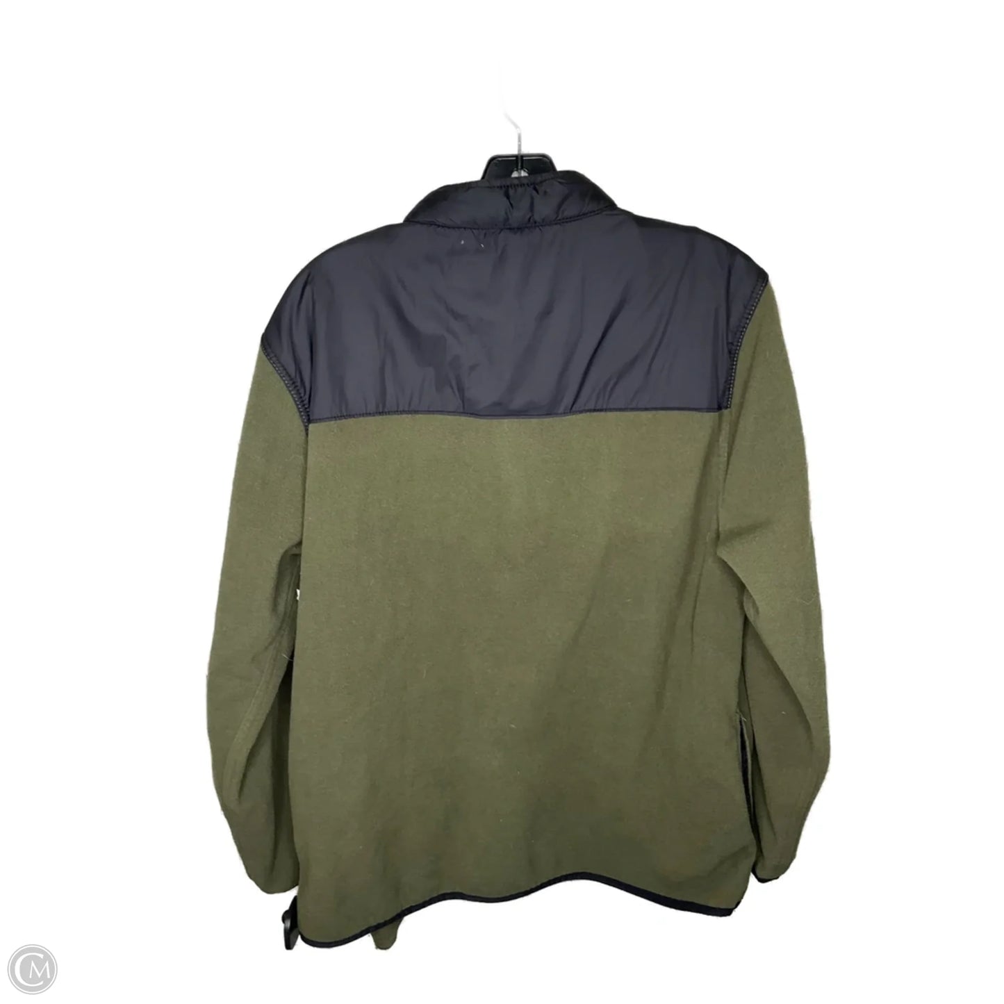 Athletic Top Long Sleeve Collar By Eddie Bauer In Green, Size: M