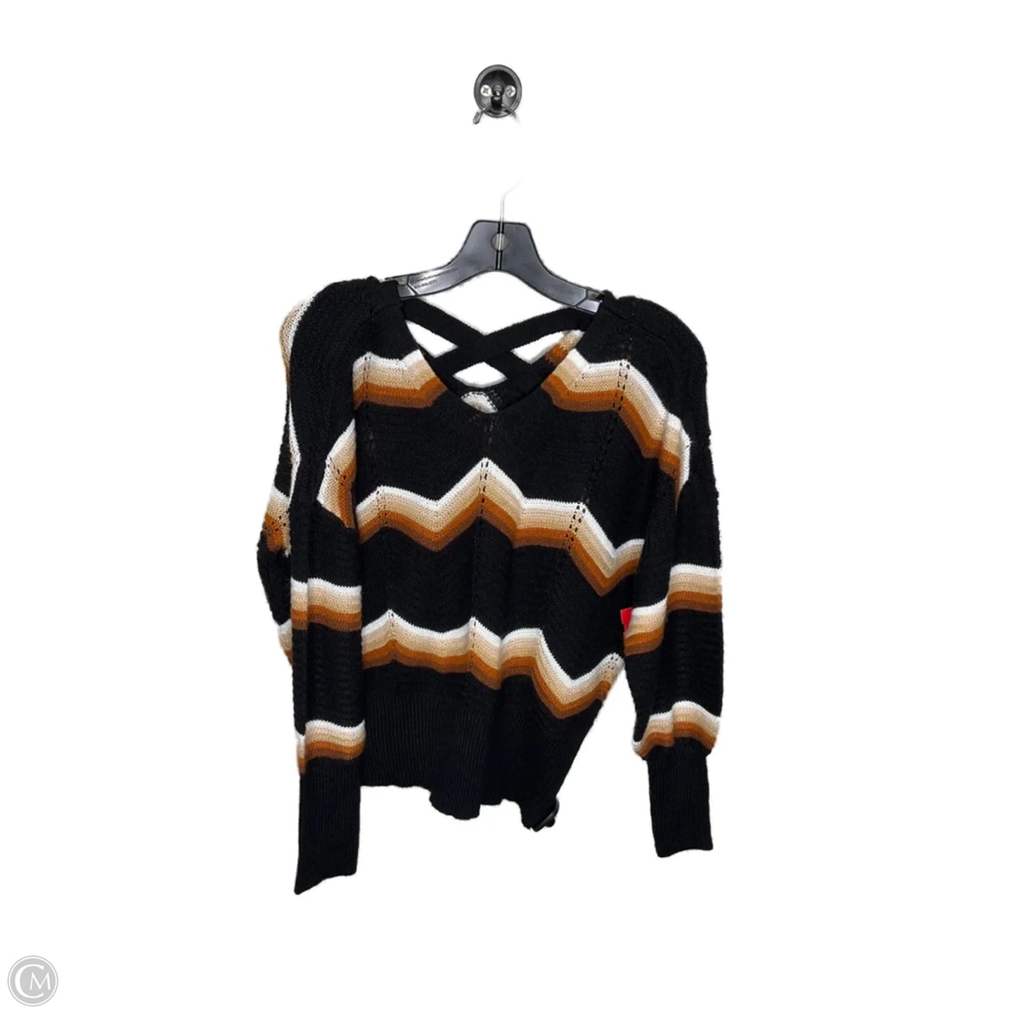 Sweater By Clothes Mentor In Black & Brown, Size: M