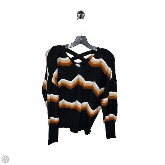Sweater By Clothes Mentor In Black & Brown, Size: M
