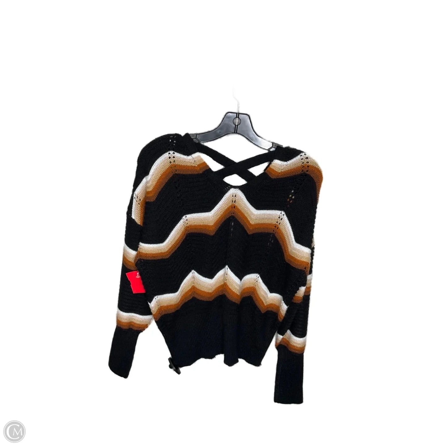 Sweater By Clothes Mentor In Black & Brown, Size: M
