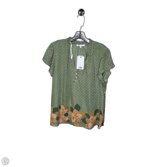 Top Short Sleeve By Dr2 In Green, Size: 2x