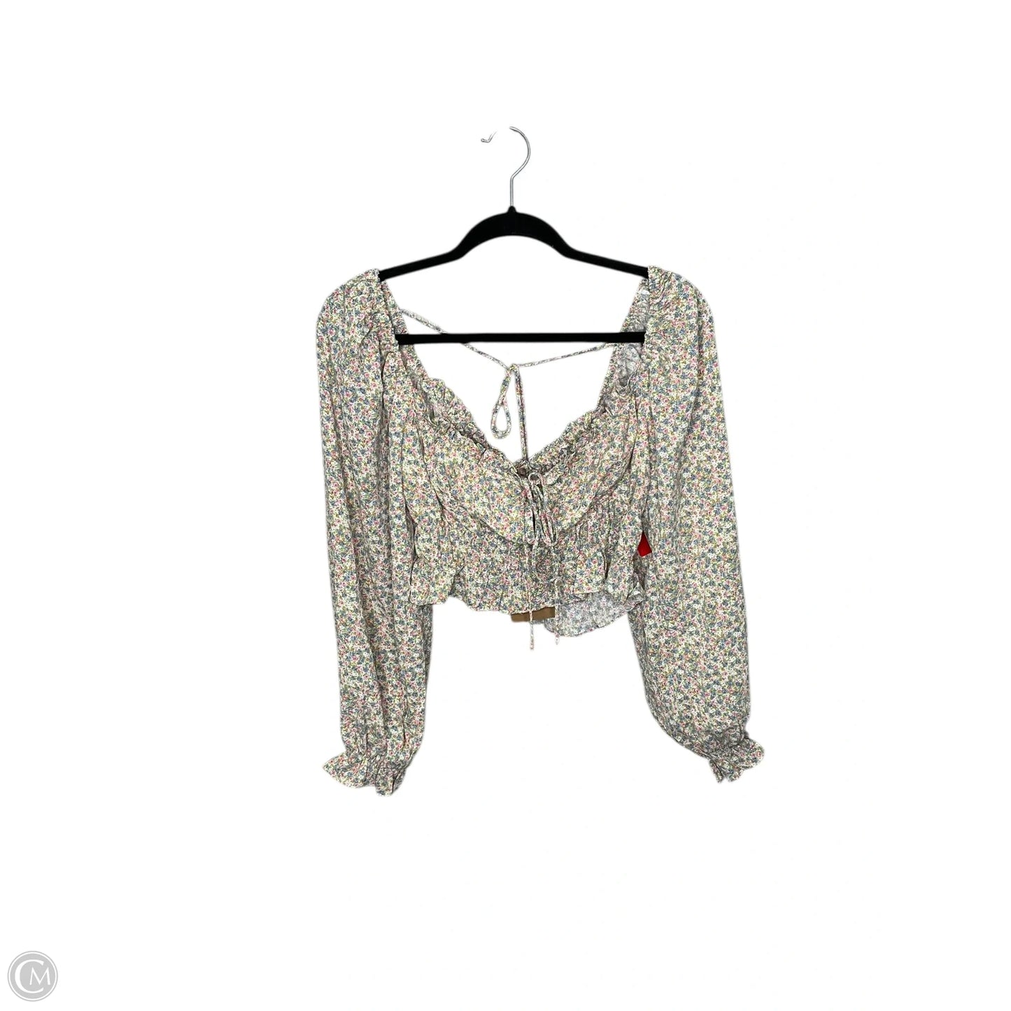 Top Long Sleeve By Mable In Floral Print, Size: L