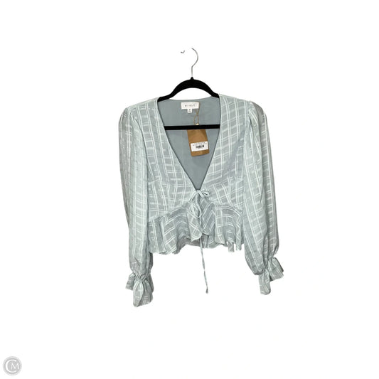 Top Long Sleeve By Mable In Blue, Size: M