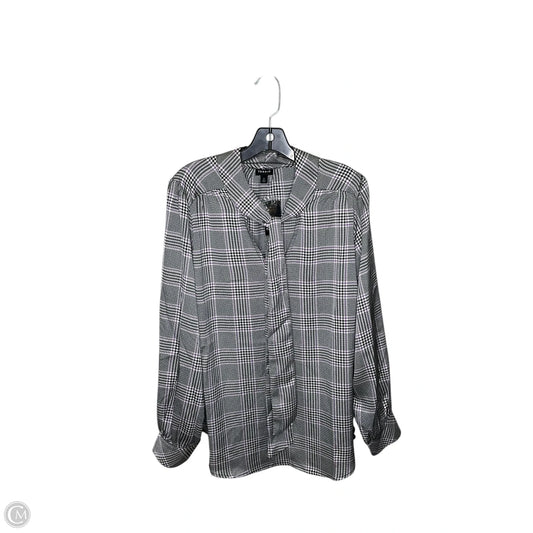 Top Long Sleeve By Torrid In Plaid Pattern, Size: 2x
