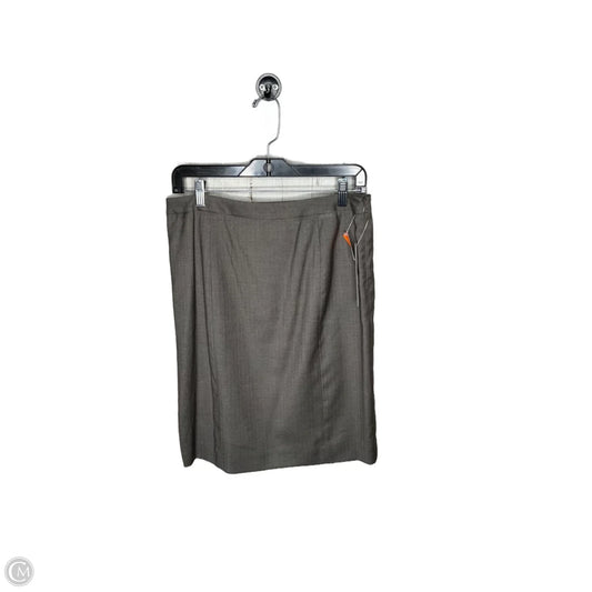 Skirt Midi By Anne Klein In Grey, Size: 6