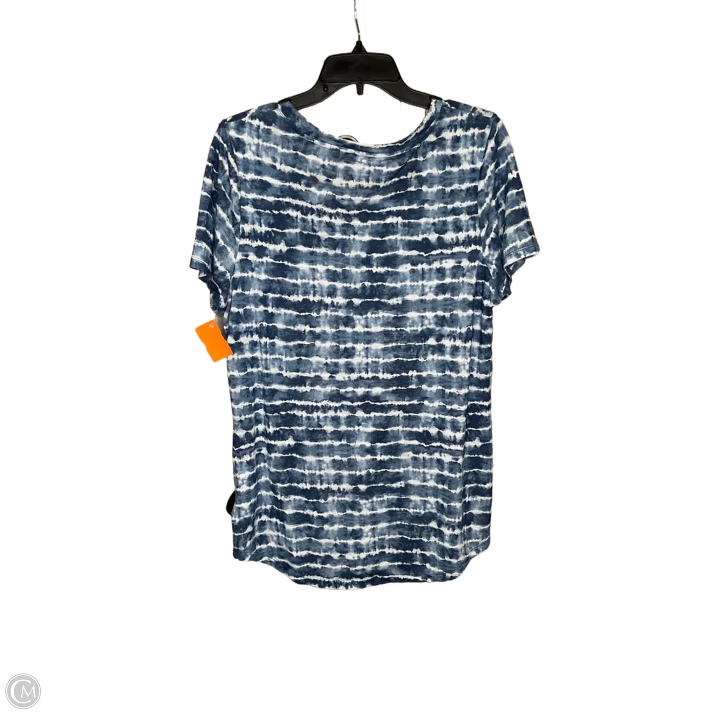 Athletic Top Short Sleeve By Athleta In Blue, Size: L