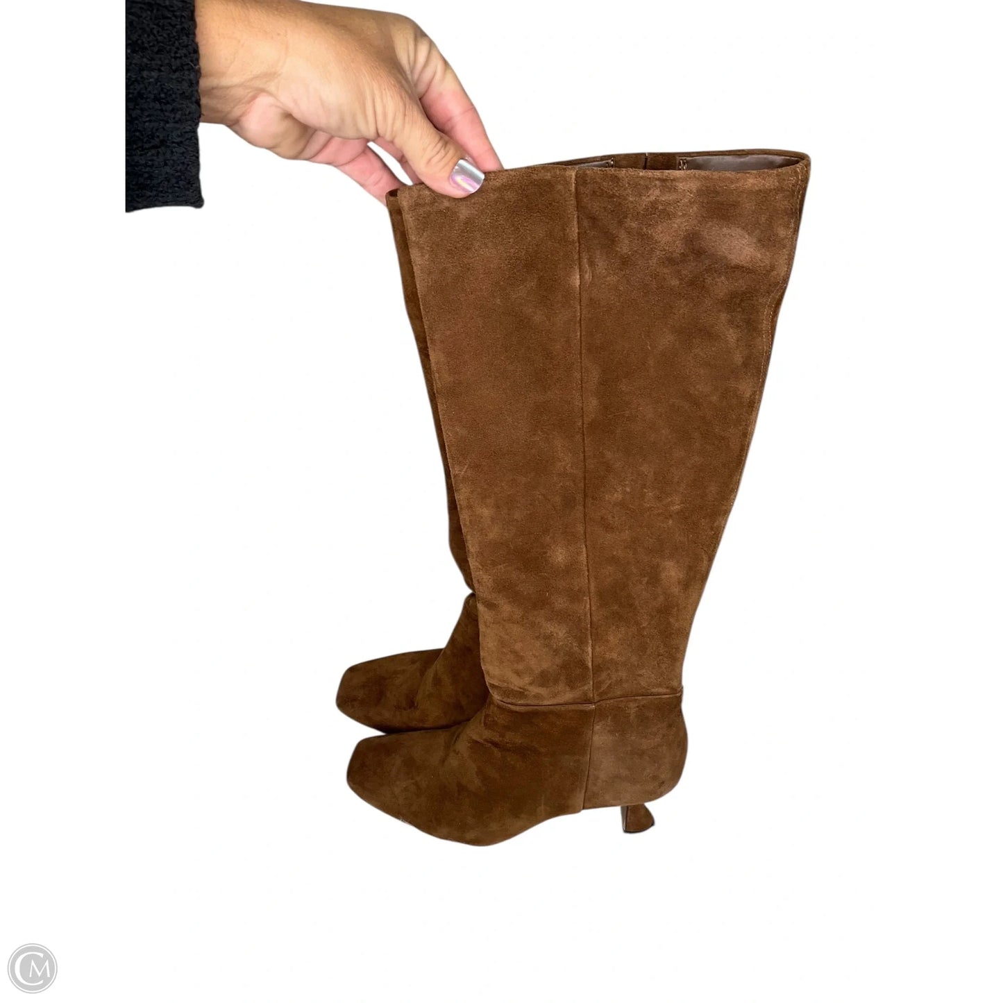 Boots Knee Heels By Sam Edelman In Brown, Size: 8
