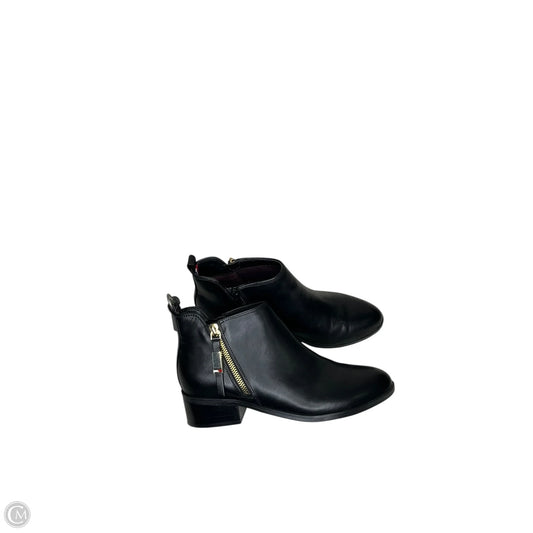 Boots Ankle Flats By Tommy Hilfiger In Black, Size: 6.5