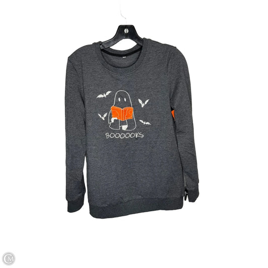 Sweatshirt Crewneck By Clothes Mentor In Grey, Size: S