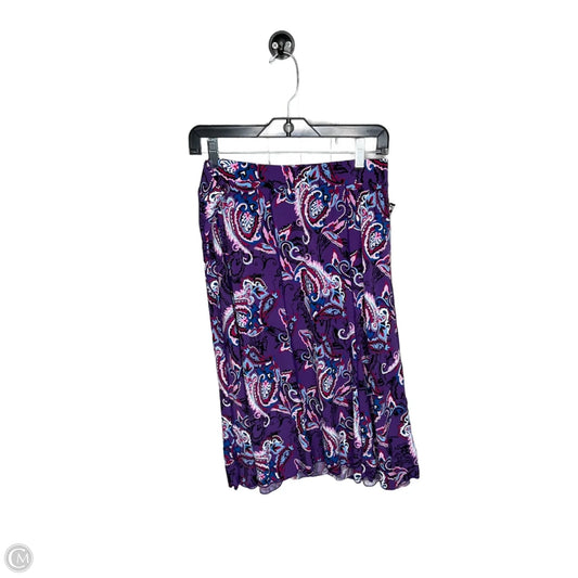 Skirt Midi By Cato In Purple, Size: 22
