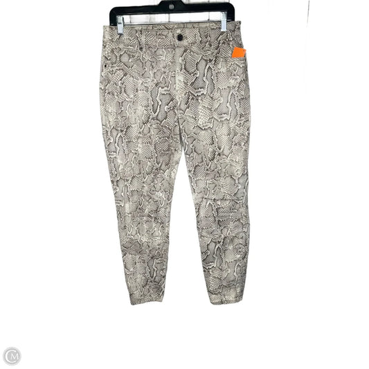 Jeans Skinny By White House Black Market In Snakeskin Print, Size: 4p