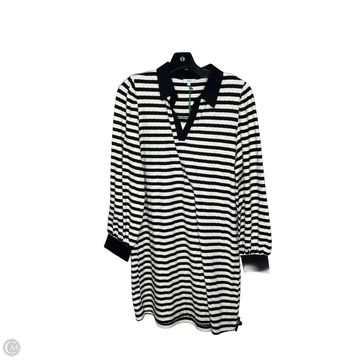 Dress Casual Midi By Voy In Striped Pattern, Size: S