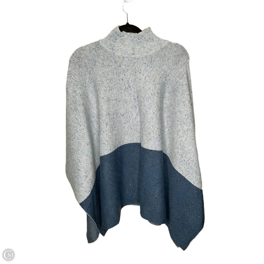 Poncho By Ann Taylor In Blue, Size: L