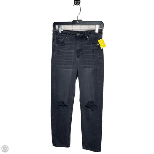 Jeans Straight By American Eagle In Black, Size: 2