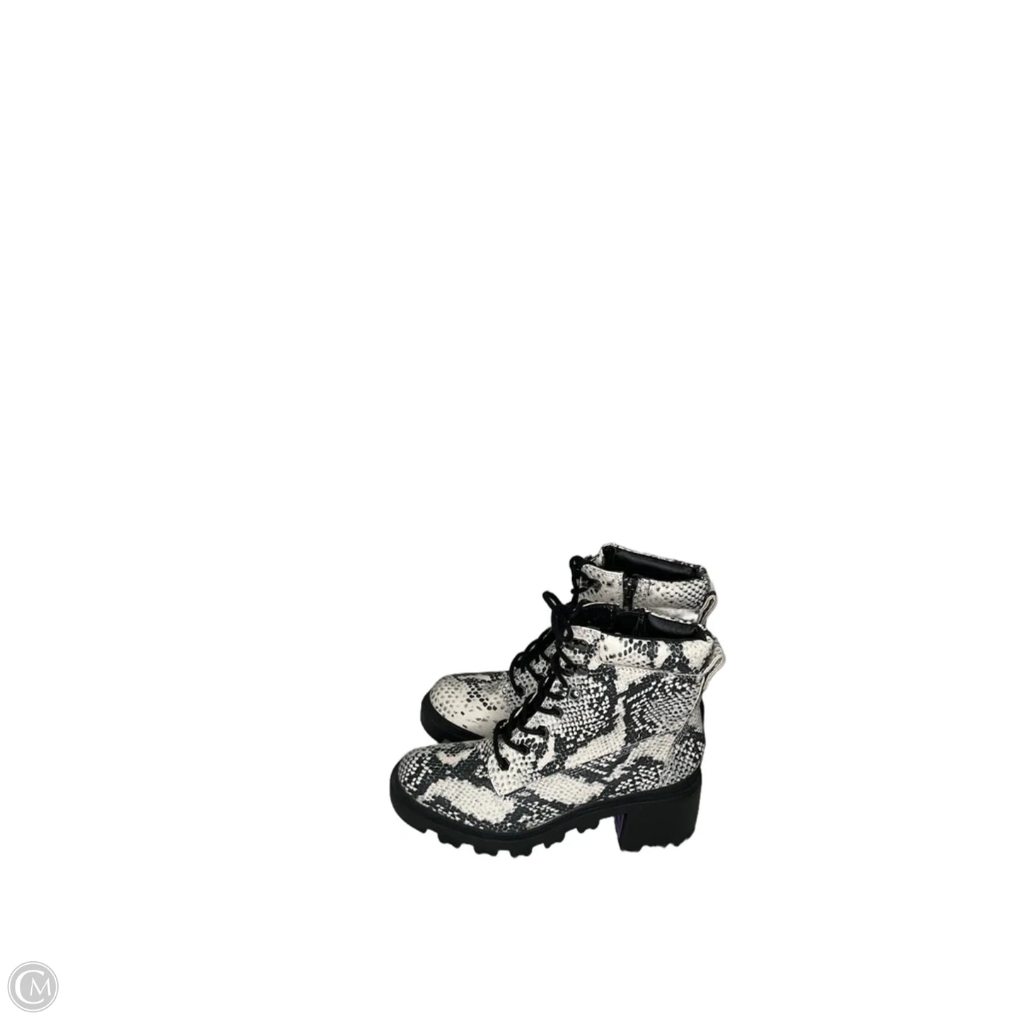 Boots Ankle Heels By Madden Girl In Snakeskin Print, Size: 8.5