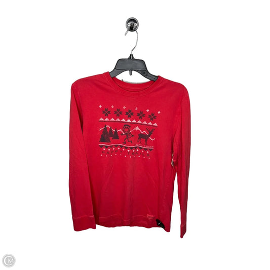 Top 2pc 3/4 Sleeve By Life Is Good In Red, Size: S