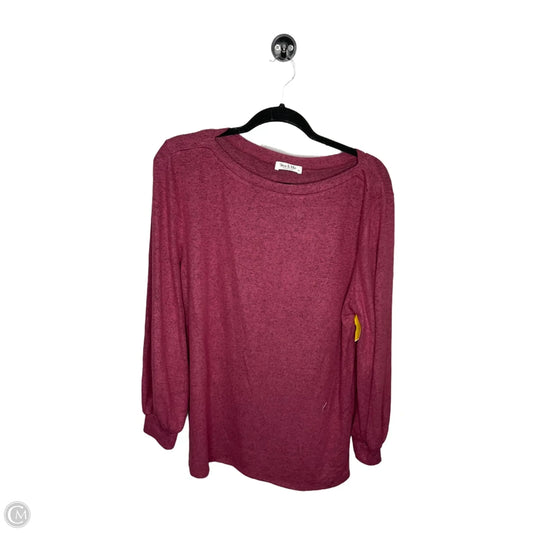 Top Long Sleeve By Clothes Mentor In Pink, Size: M
