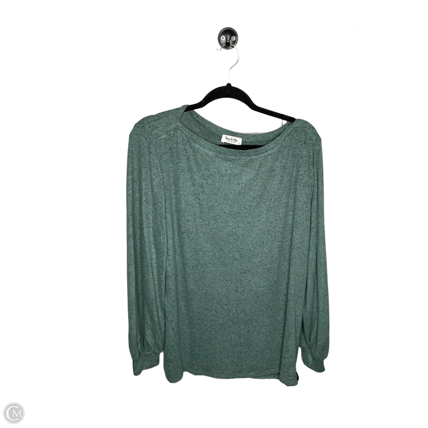 Top Long Sleeve By Clothes Mentor In Green, Size: M