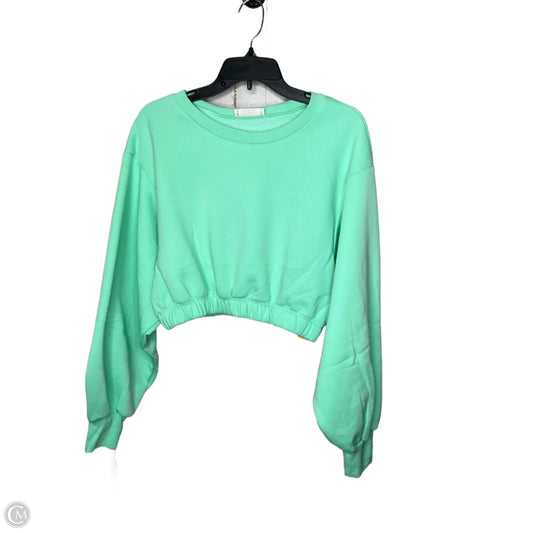Sweatshirt Crewneck By Zenana In Green, Size: L