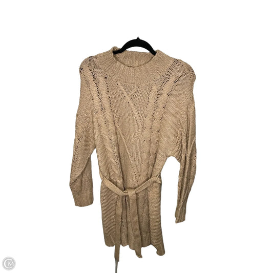 Dress Sweater By Amadi In Brown, Size: S