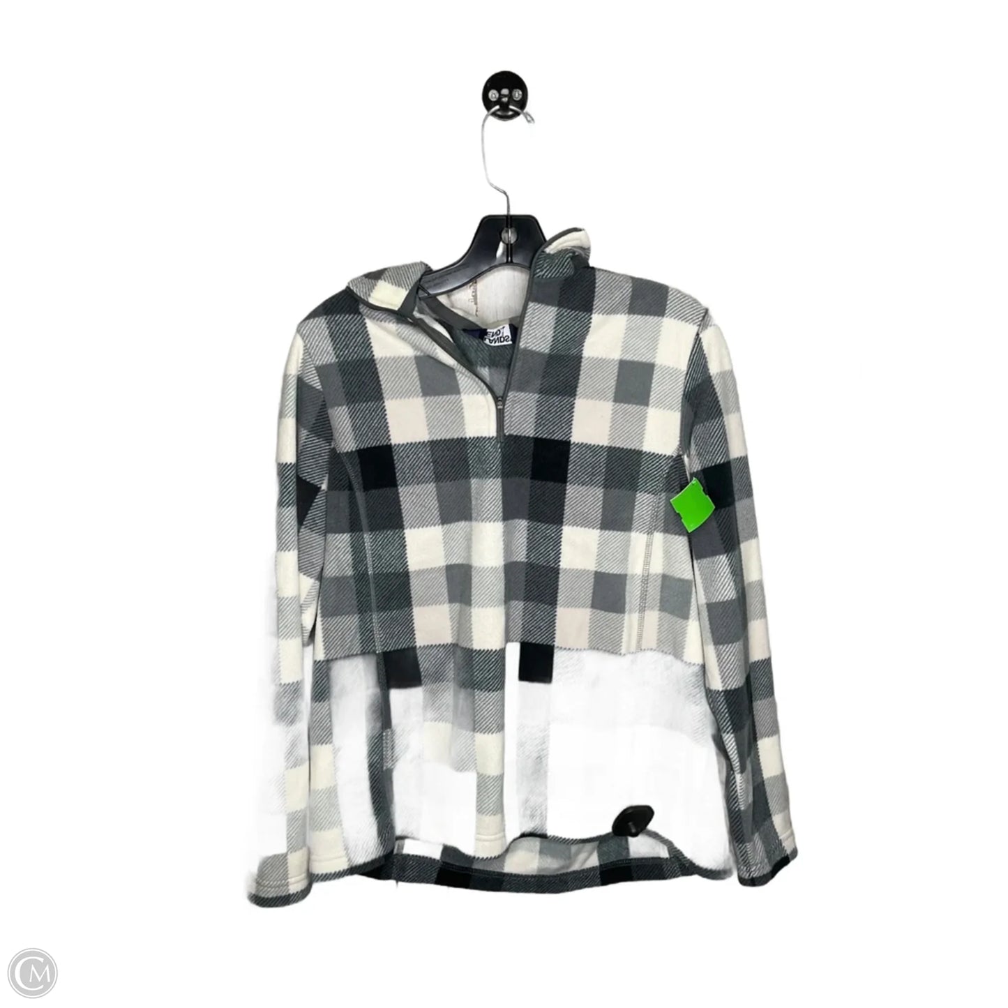 Jacket Fleece By Lands End In Plaid Pattern, Size: Mp