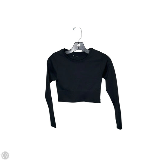 Athletic Top Long Sleeve Crewneck By Aerie In Black, Size: Xs