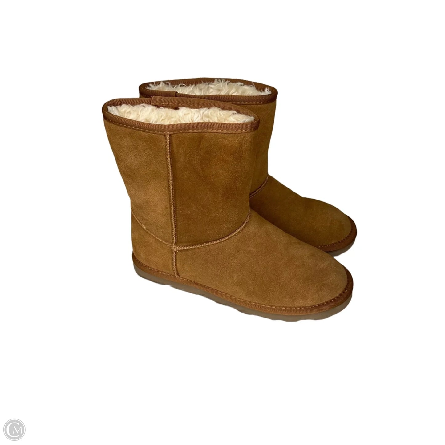 Boots Mid-calf Flats By Time And Tru In Brown, Size: 7