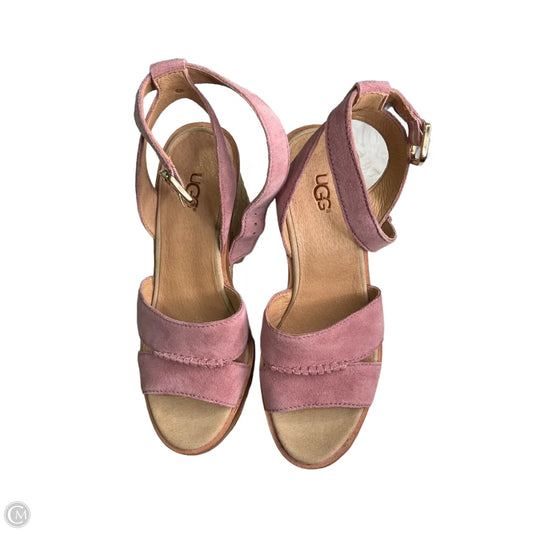 Shoes Designer By Ugg In Pink, Size: 7