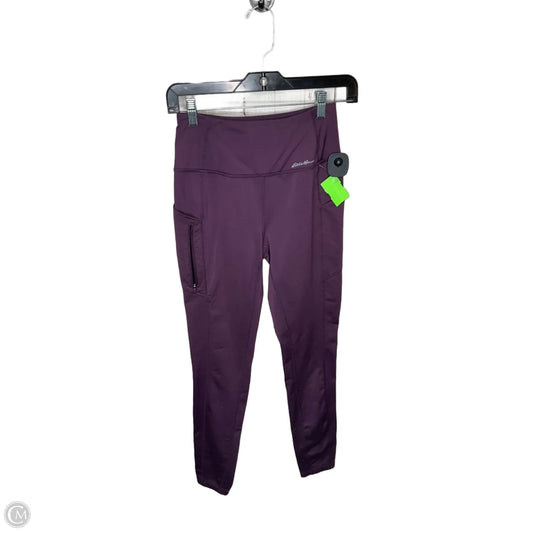 Athletic Leggings By Eddie Bauer In Purple, Size: Xs
