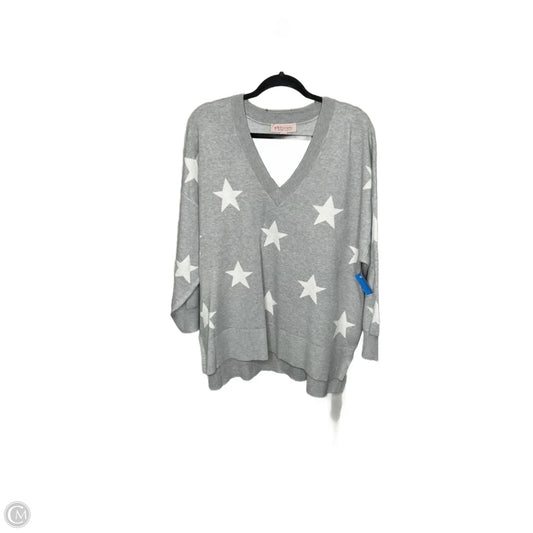 Sweater By Philosophy In Grey, Size: 2x