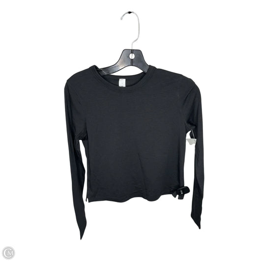 Athletic Top Long Sleeve Crewneck By Lululemon In Black, Size: 2